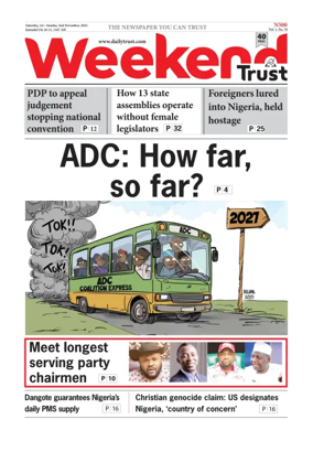 Cover of Weekly Trust