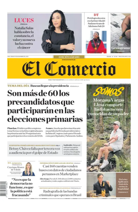 Cover of Diario El Comercio