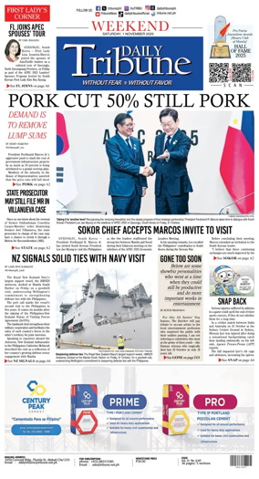 Cover of Daily Tribune (Philippines)
