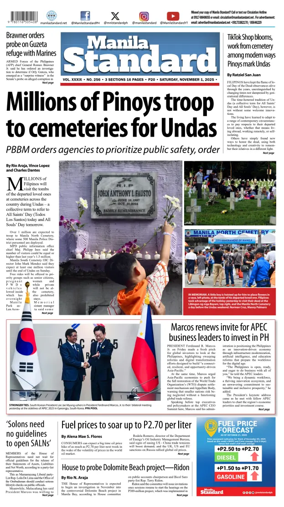 Cover of Manila Standard