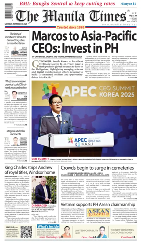 Cover of Manila Times