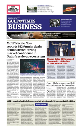 Cover of Gulf Times Business