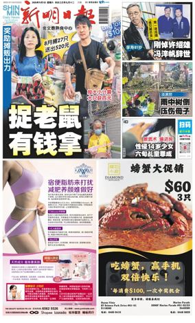 Cover of Shin Min Daily News
