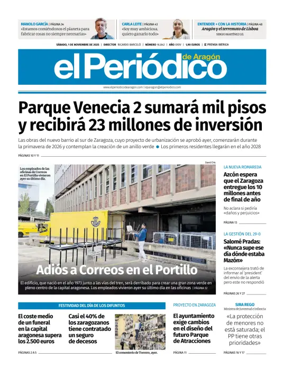 Cover of El Periódico Aragón