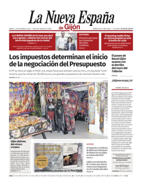 Cover of La Nueva España (Gijón)