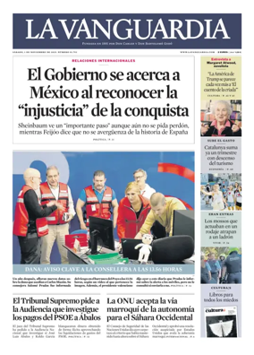 Cover of La Vanguardia
