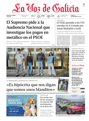 Cover of La Voz de Galicia (Viveiro)