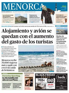 Cover of Menorca Diario Insular