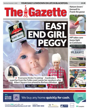 Cover of Blackpool Gazette
