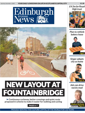 Cover of Edinburgh Evening News