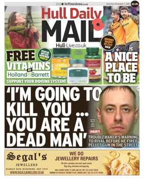 Cover of Hull Daily Mail