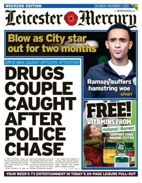 Cover of Leicester Mercury
