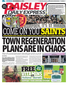 Cover of Paisley Daily Express