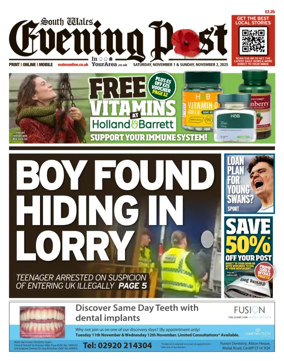 Cover of South Wales Evening Post