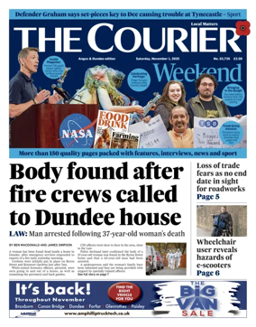 Cover of The Courier & Advertiser (Angus and The Mearns Edition)