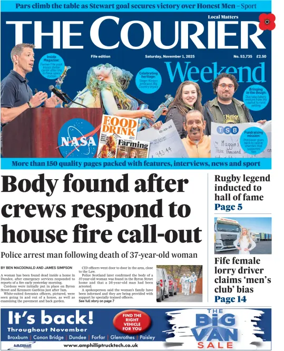 Cover of The Courier & Advertiser (Fife Edition)