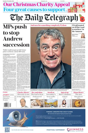 Cover of The Daily Telegraph - Saturday