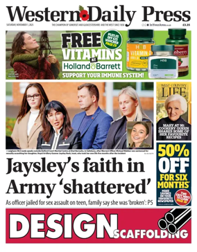 Cover of Western Daily Press (Saturday)