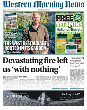 Cover of Western Morning News (Saturday)