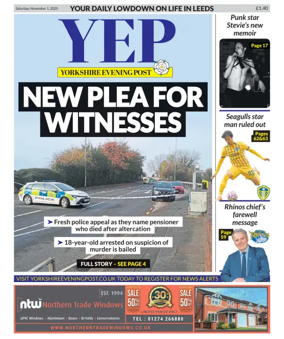 Cover of Yorkshire Evening Post