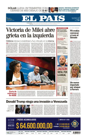 Cover of El Pais (Uruguay)