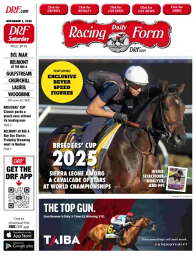 Cover of Daily Racing Form National Digital Edition