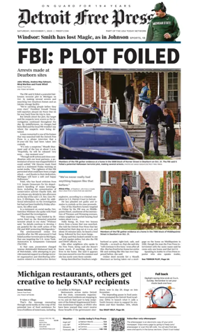 Cover of Detroit Free Press