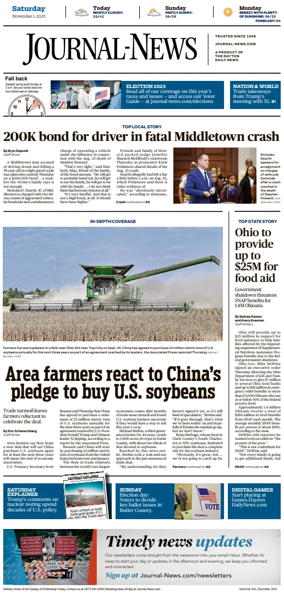 Cover of Hamilton Journal News