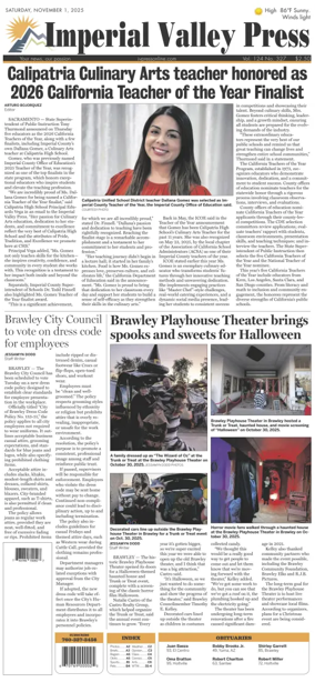 Cover of Imperial Valley Press