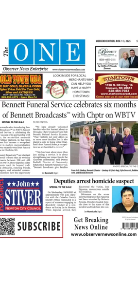 Cover of Observer News Enterprise