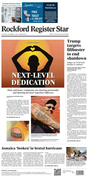 Cover of Rockford Register Star
