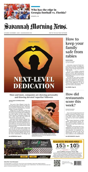 Cover of Savannah Morning News