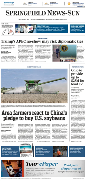 Cover of Springfield News-Sun