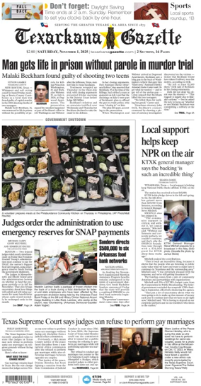 Cover of Texarkana Gazette