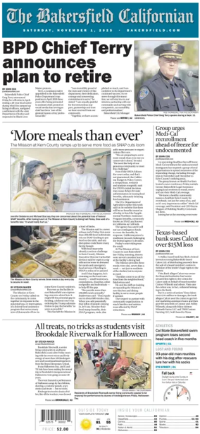 Cover of The Bakersfield Californian