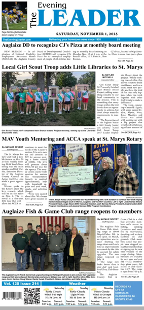 Cover of The Evening Leader