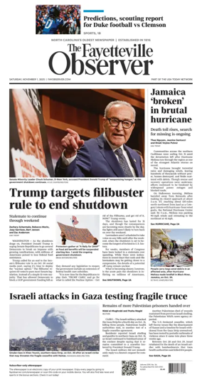 Cover of The Fayetteville Observer