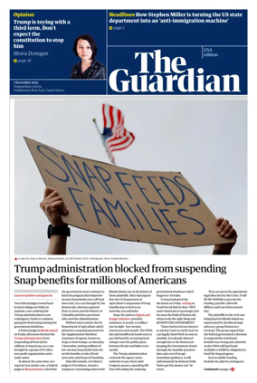 Cover of The Guardian (USA)