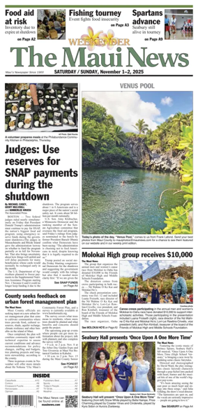 Cover of The Maui News - Weekender