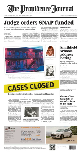 Cover of The Providence Journal
