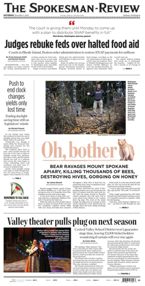 Cover of The Spokesman-Review (Spokane)