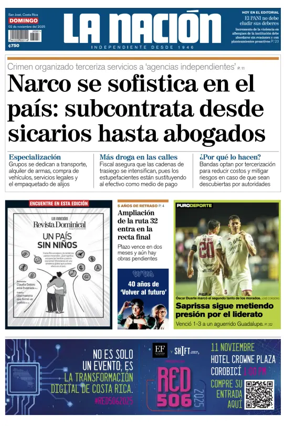 Cover of La Nacion (Costa Rica)