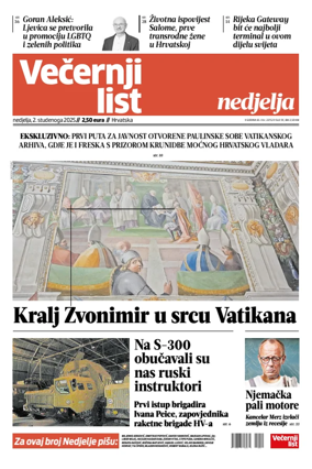 Cover of Vecernji list - Hrvatska