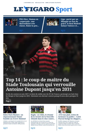 Cover of Le Figaro Sport