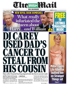 Cover of The Irish Mail on Sunday