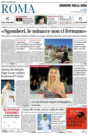 Cover of Corriere della Sera (Roma)