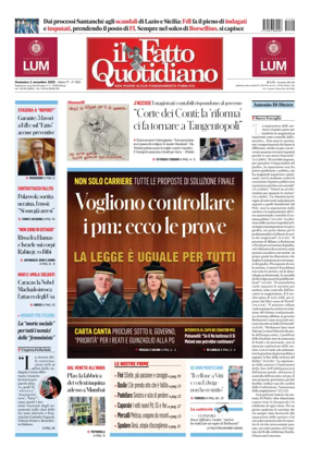Cover of Il Fatto Quotidiano