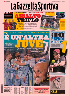Cover of La Gazzetta dello Sport 