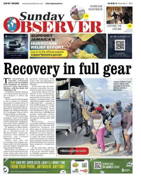 Cover of Daily Observer (Jamaica)
