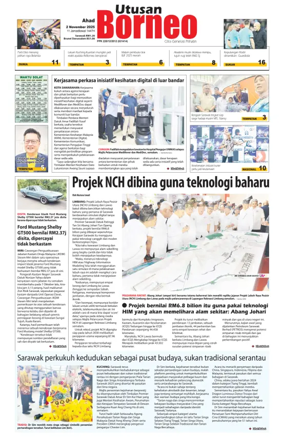 Cover of Utusan Borneo (Sarawak)